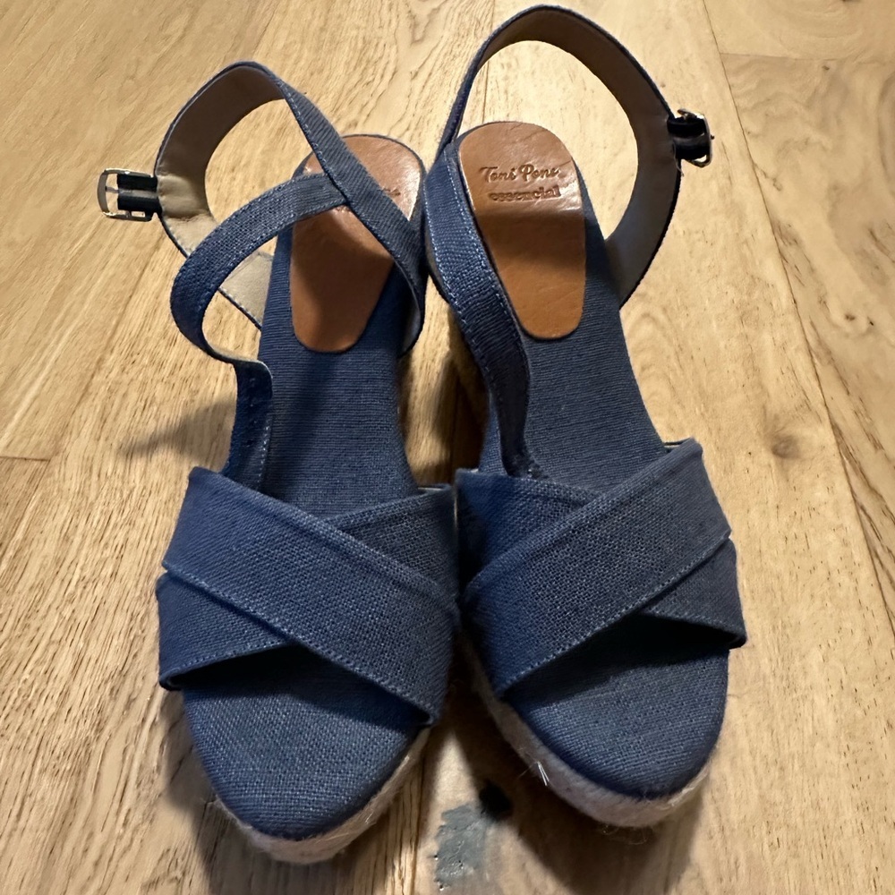 Toni Pons Blue Espadrille Sandals